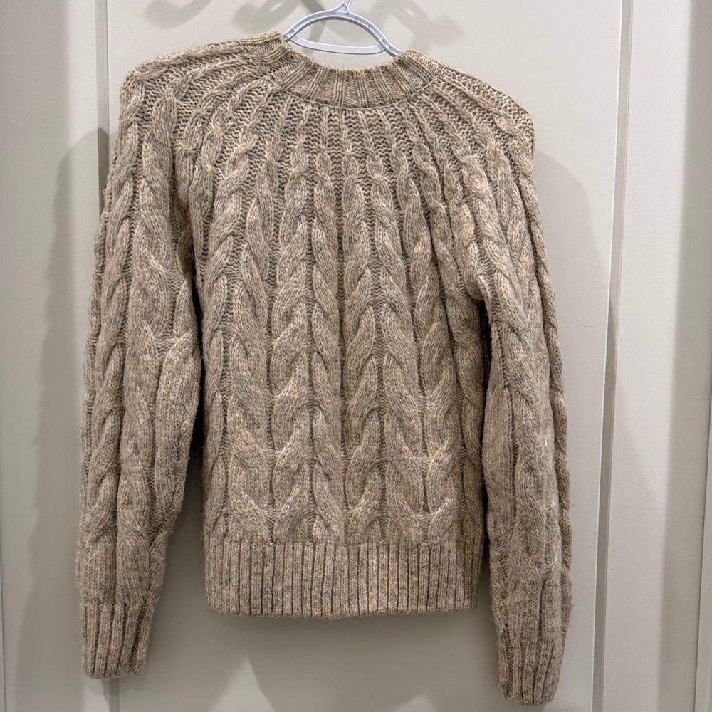 Mayoral Cable Knit Tan Sweater